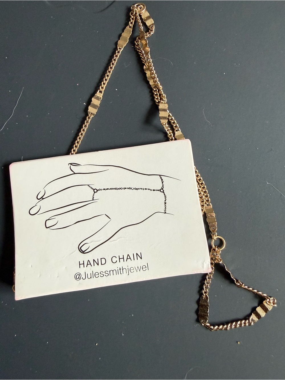 Jules Smith hand chain in gold